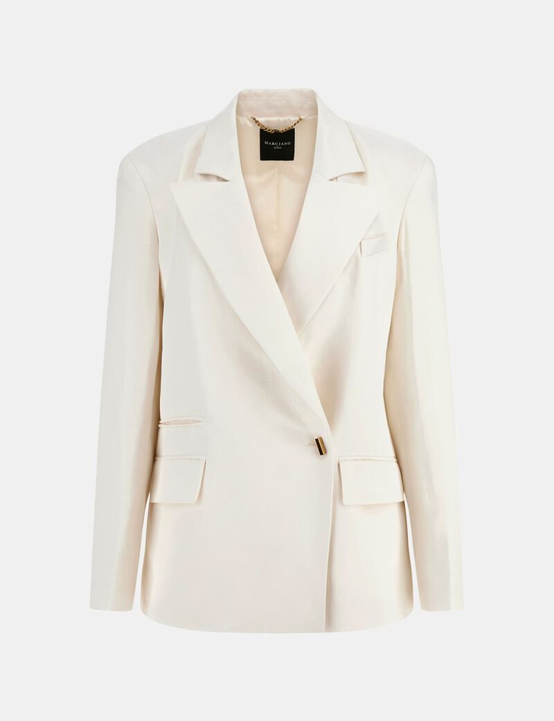 سترة مارسيانو المصنوعة من مزيج الكتان