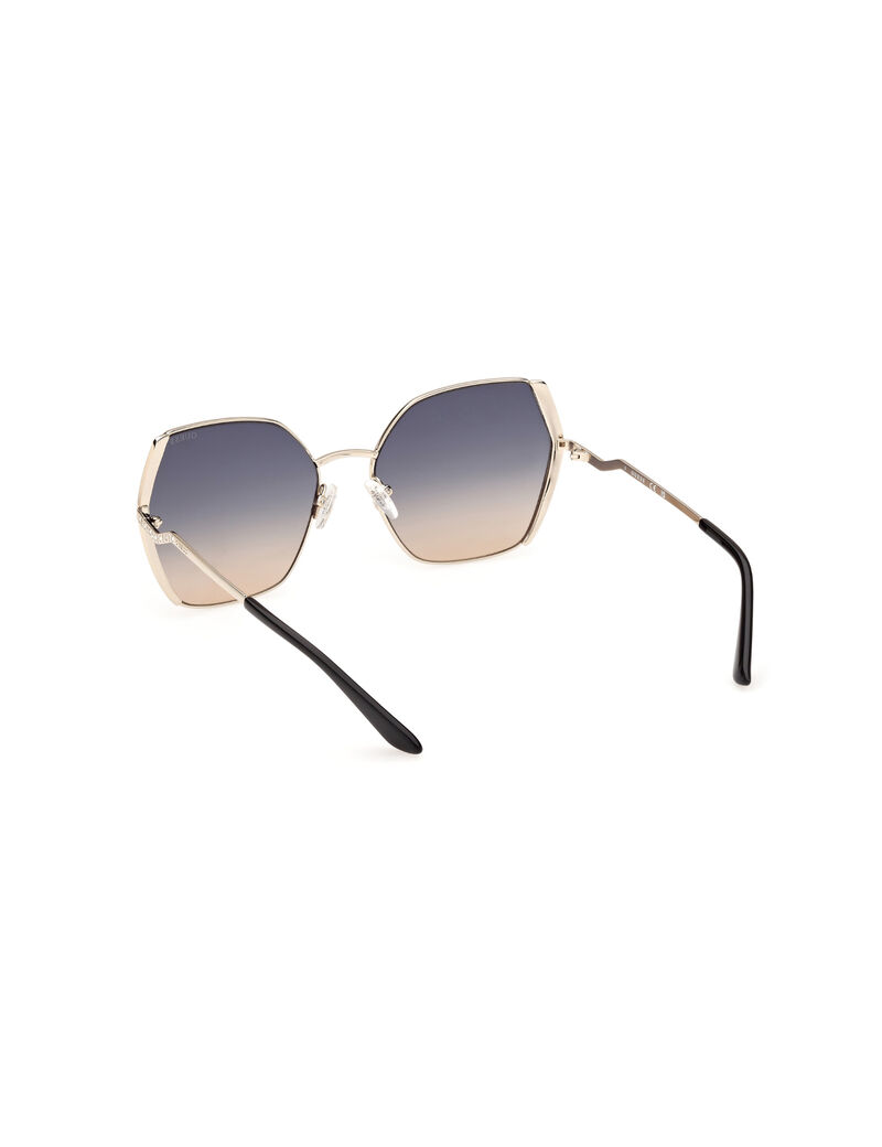 METAL SUN GLASSES F GOLDOTHER GRADIENT BLUE-GOLDEN