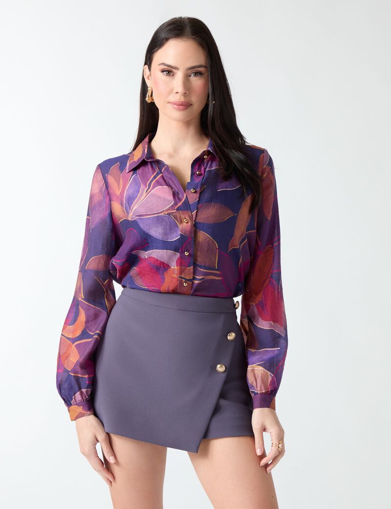 guess marciano printed shirt