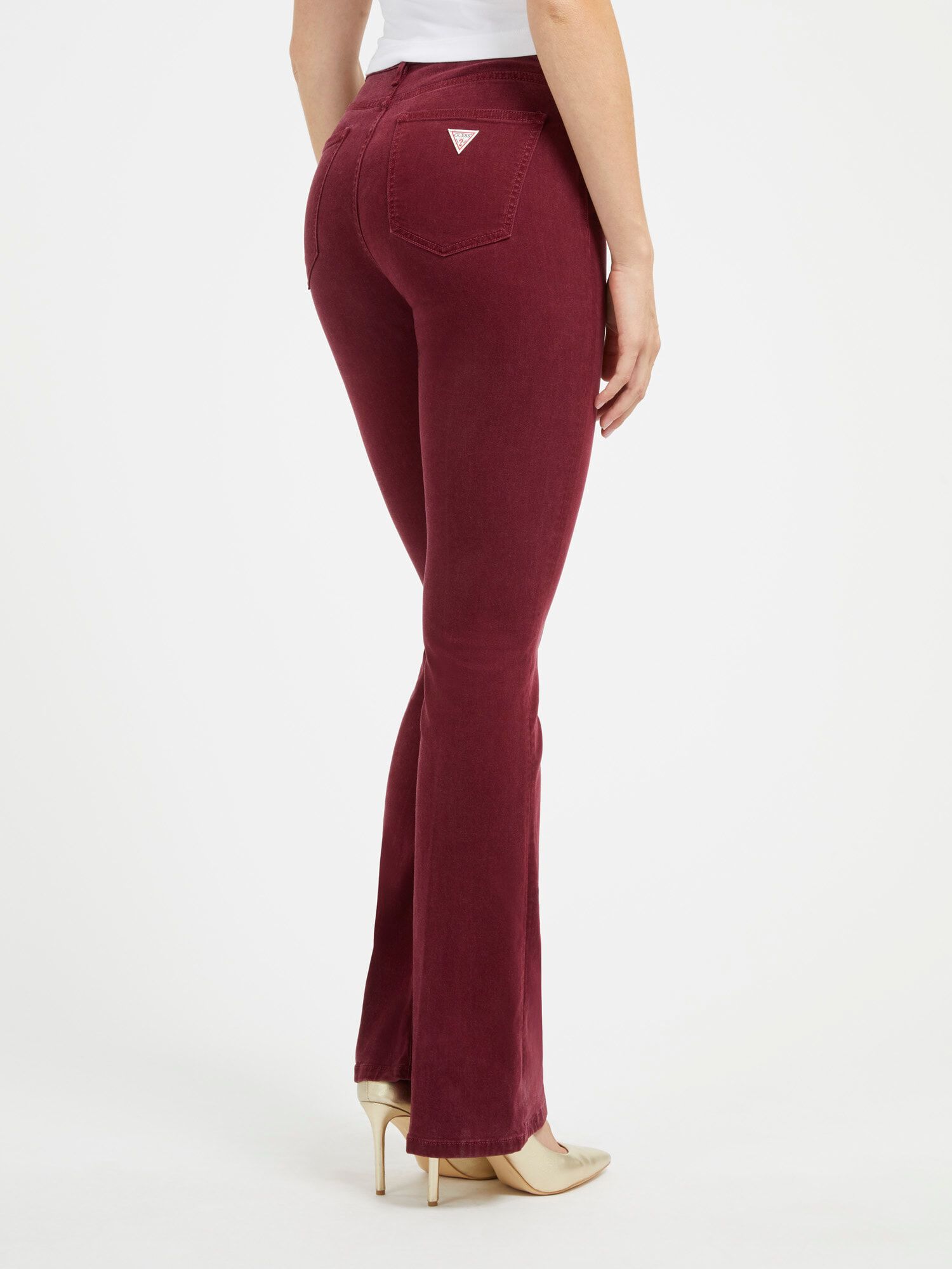 Stretch Velvet Flare Pant