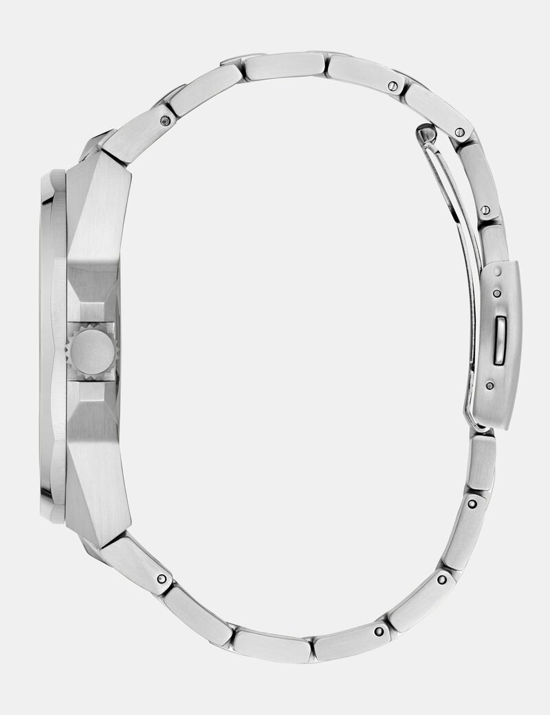 Mens Silver Tone Multi-function Watch