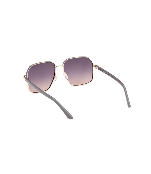 Geometric metal frame sunglasses