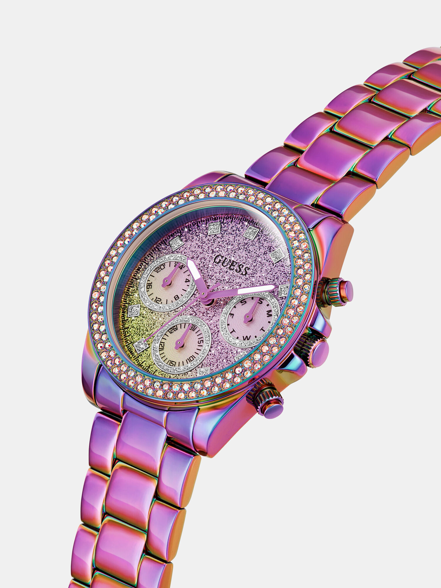 Multi function crystal watch