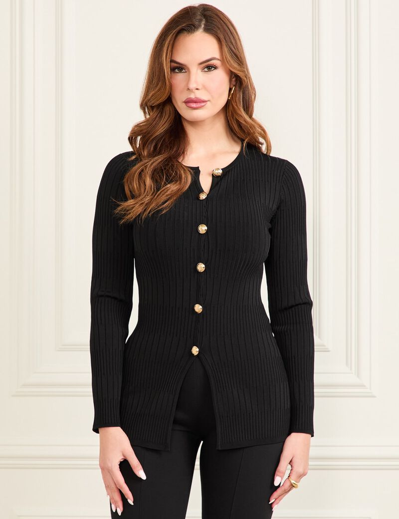 Marciano rib-knit cardigan