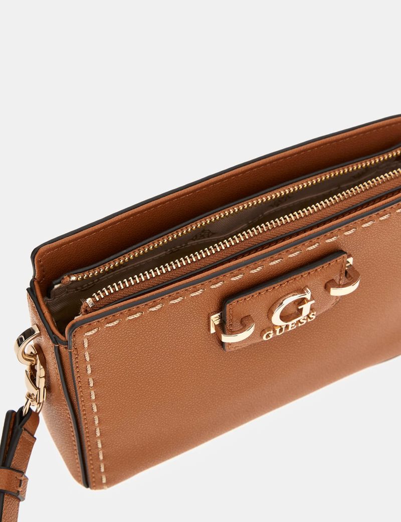 Nastra stitch-detail mini crossbody