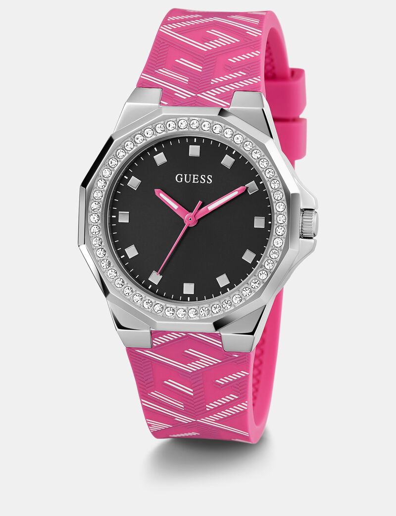 Analogue watch with G Cube logo detail