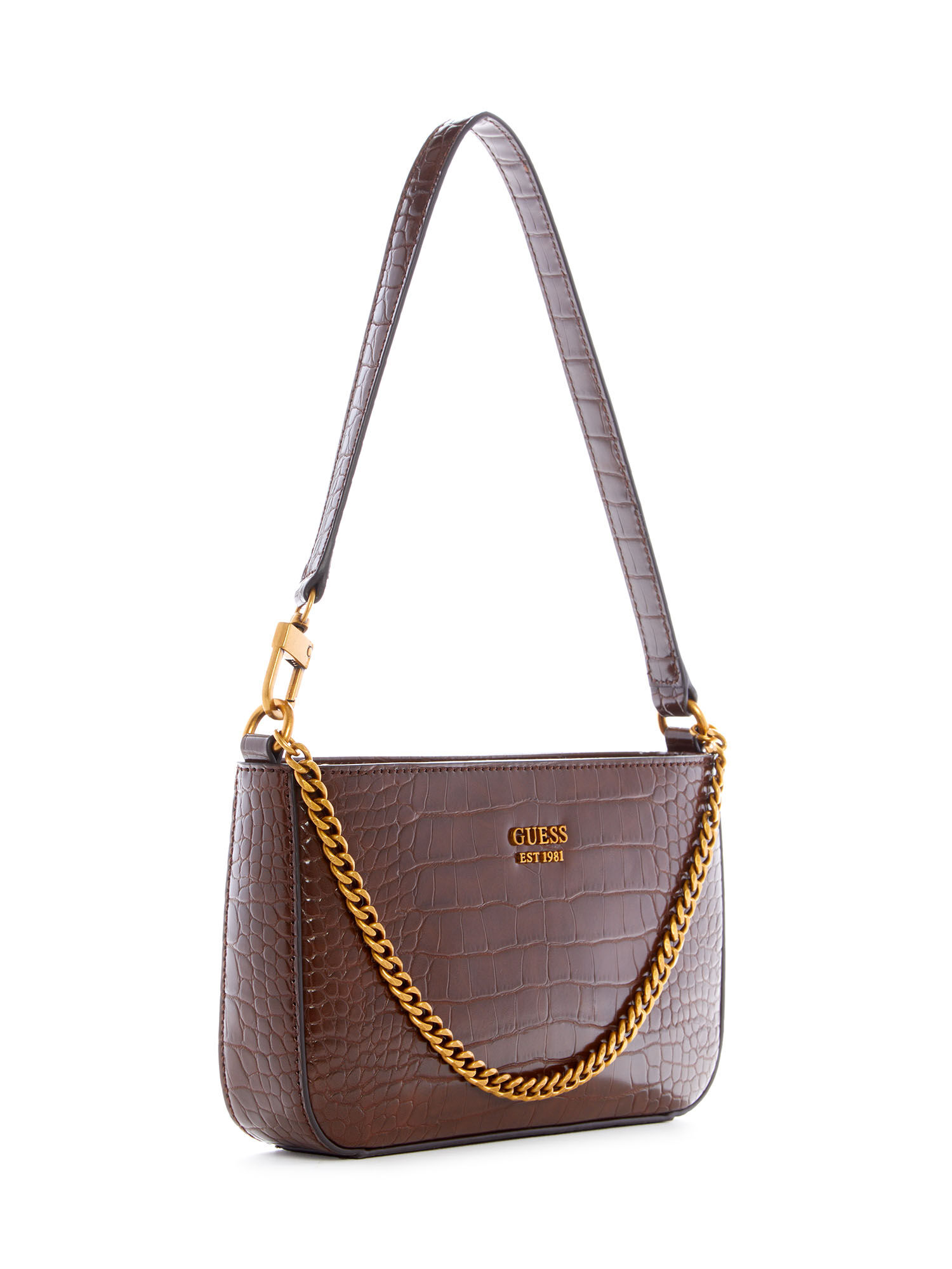 Guess croc shoulder bag sales