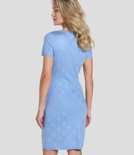 Wool blend rhinestones dress&nbsp;