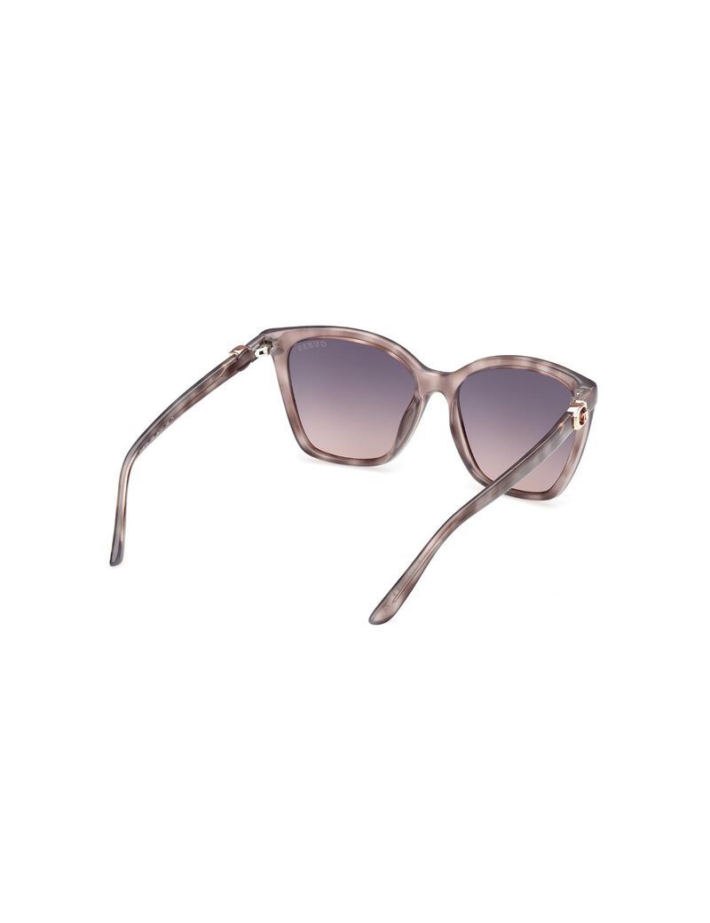 Square gradient grey smoke sunglasses
