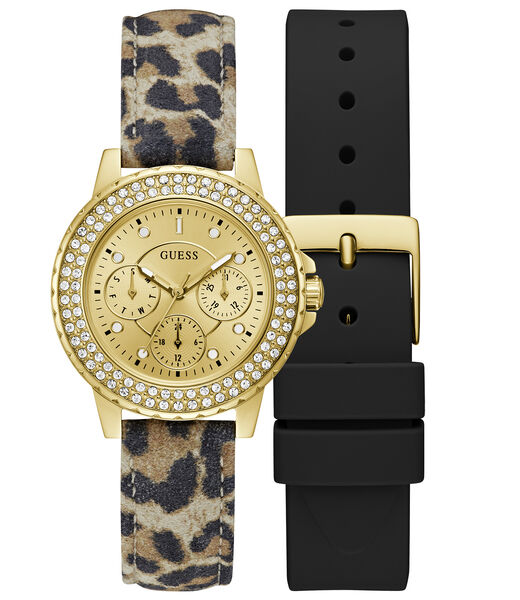 ساعة متعددة الوظائف مع حزام قابل للتبديل