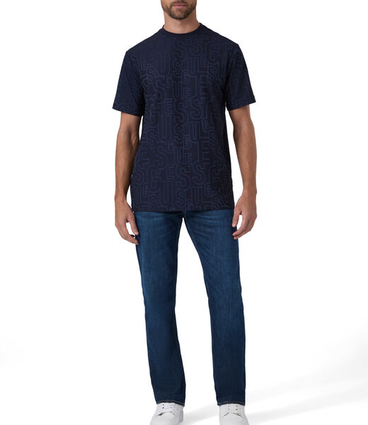 guess all over logo t shirt