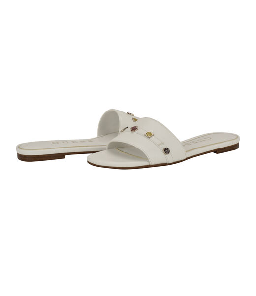 Tasam logo slide flat sandal