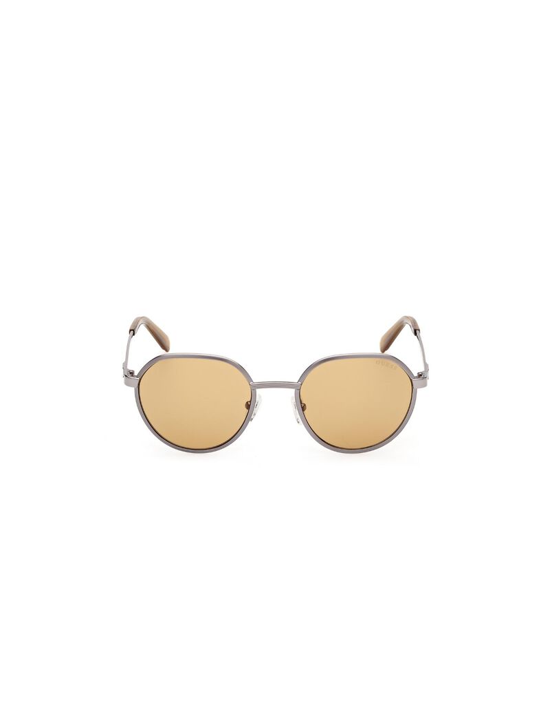 Round brown sunglasses
