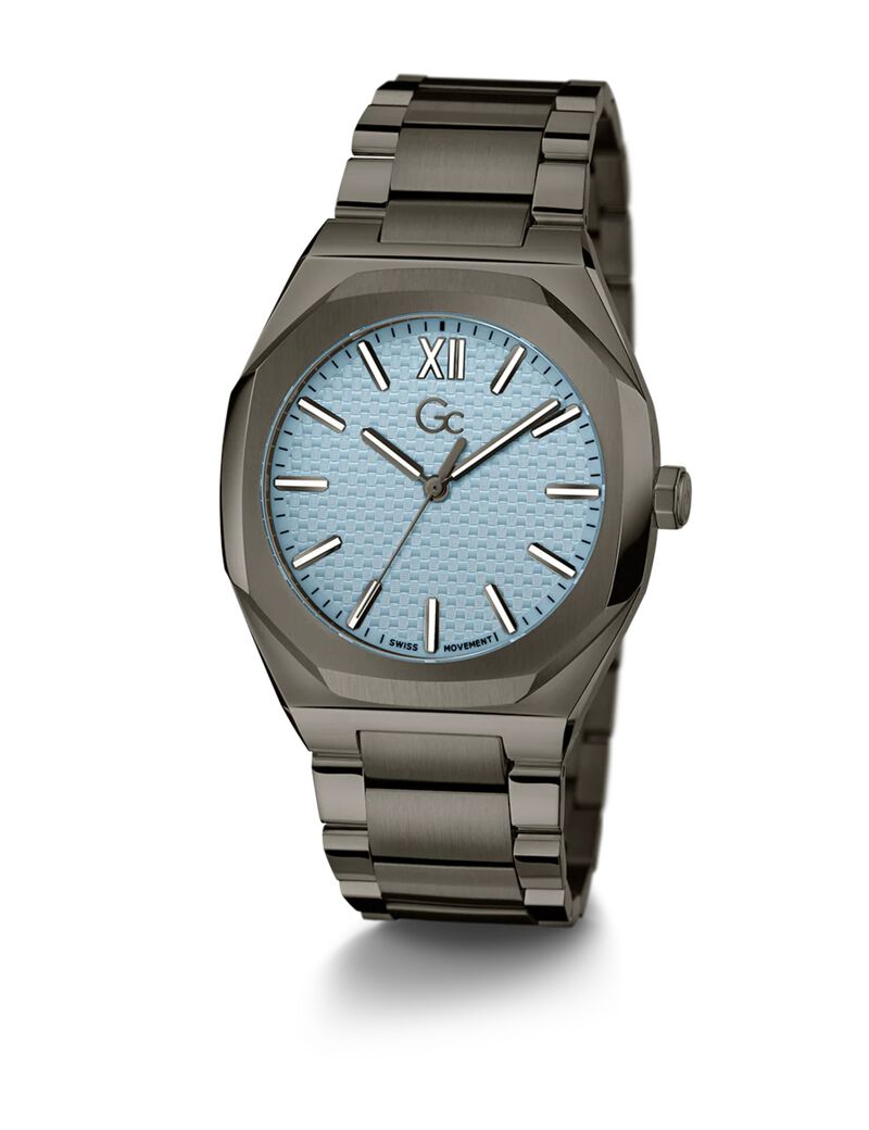 GW COUSSIN SLEEK BLK CS BLU DL 42MM QTZ BLK SS BRCT FW23