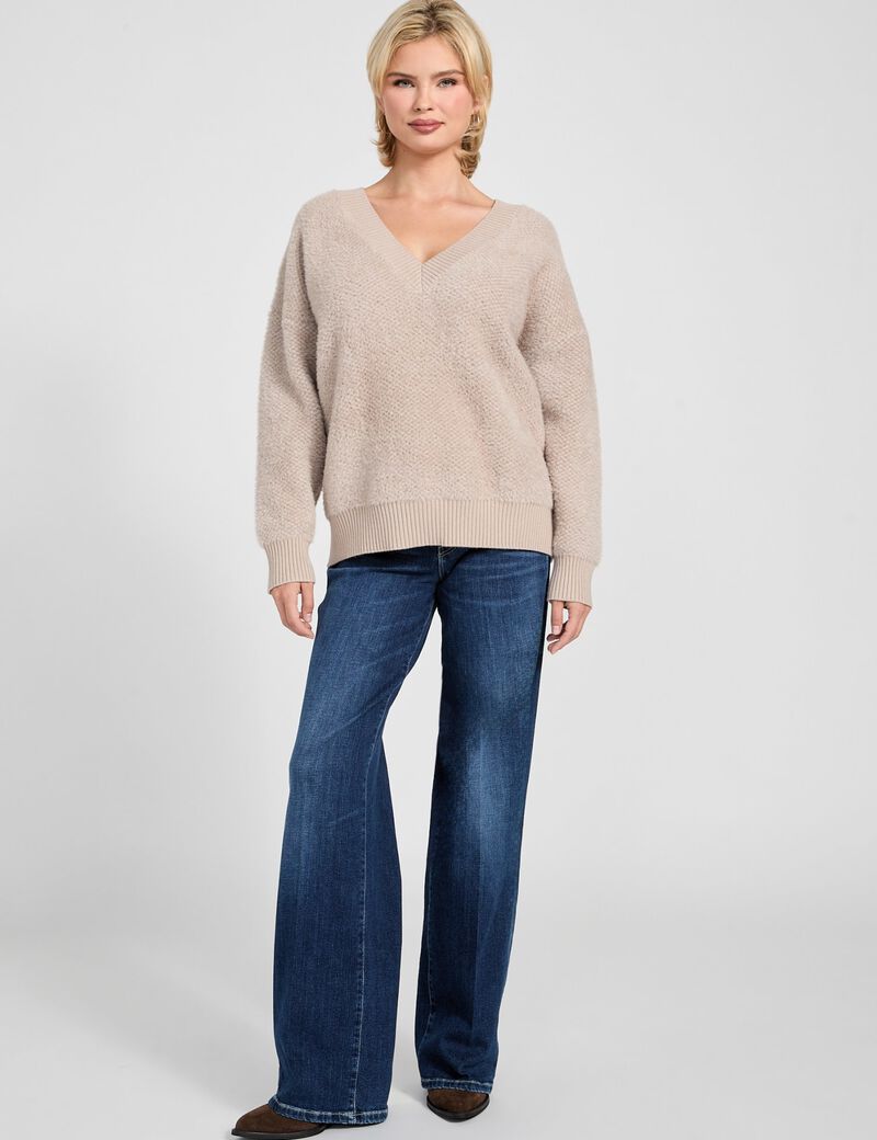 Oversized fuzzy sweater