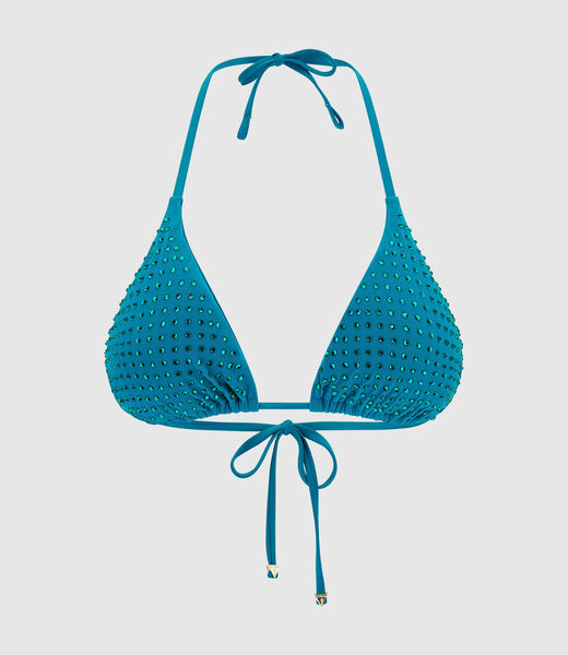 Rhinestones triangle bikini bra