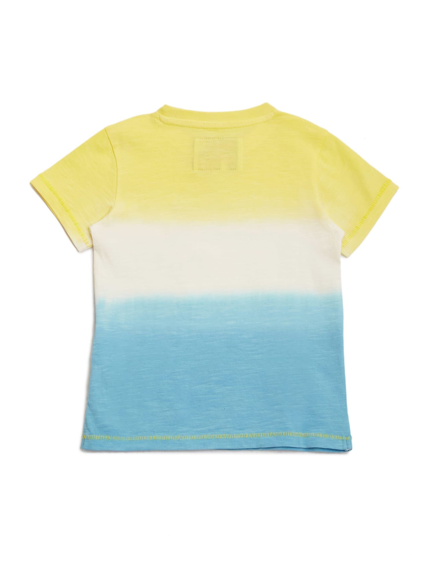 Guess blue and yellow striped shirt top