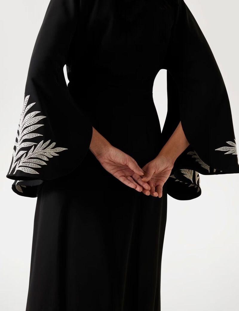 Embroidered maxi dress