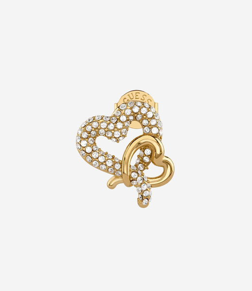 16mm pave hearts studs