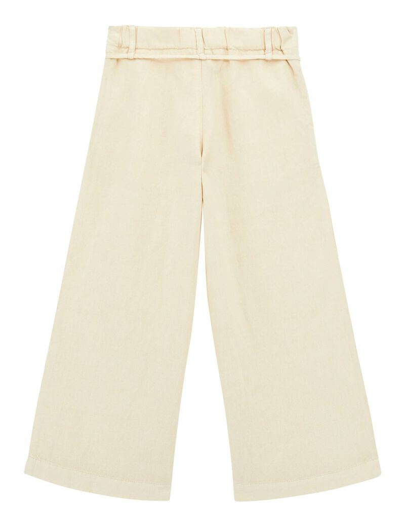 بنطلون مصبوغ من مزيج الكتان