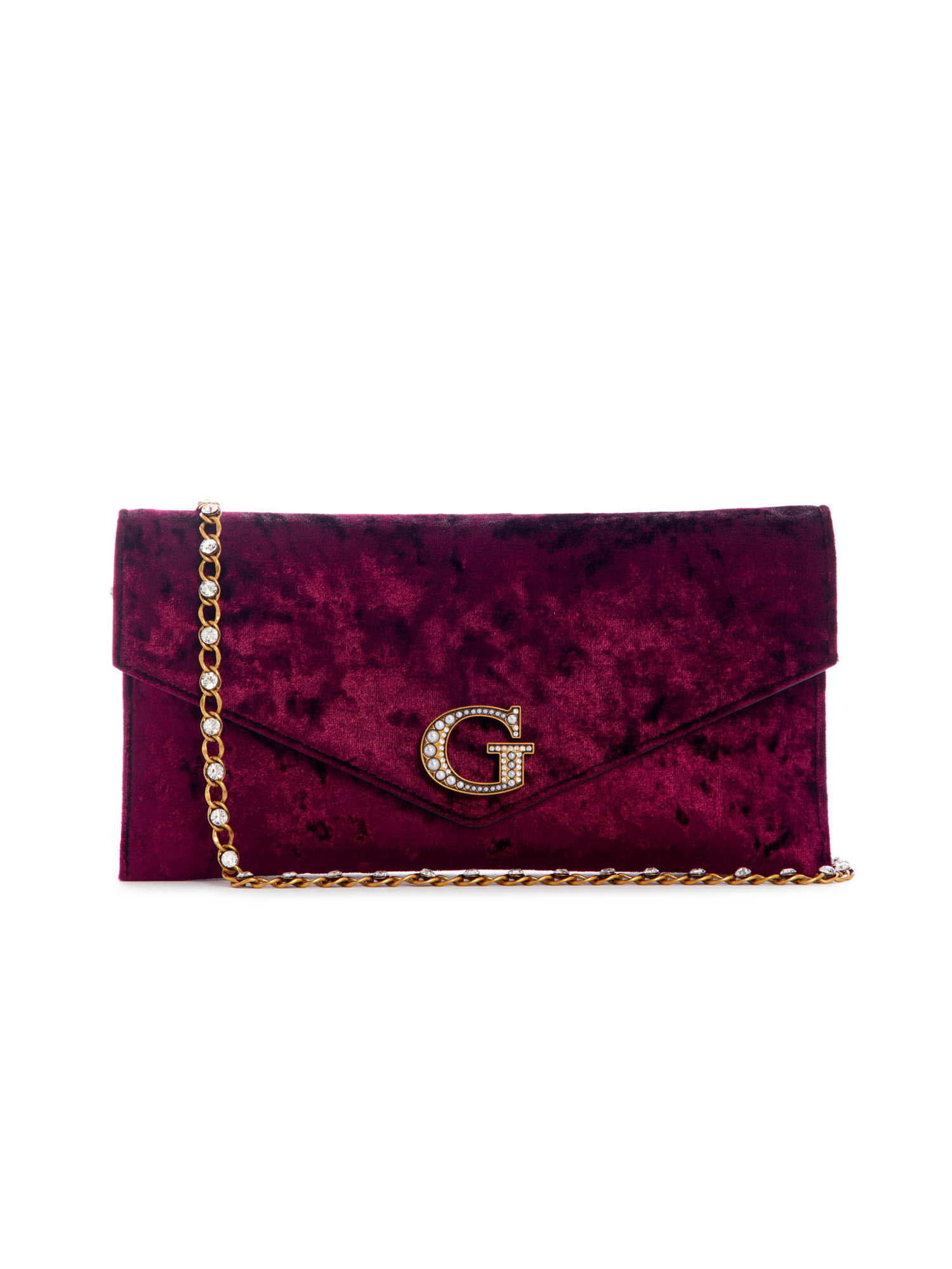 Guess red clutch discount bag