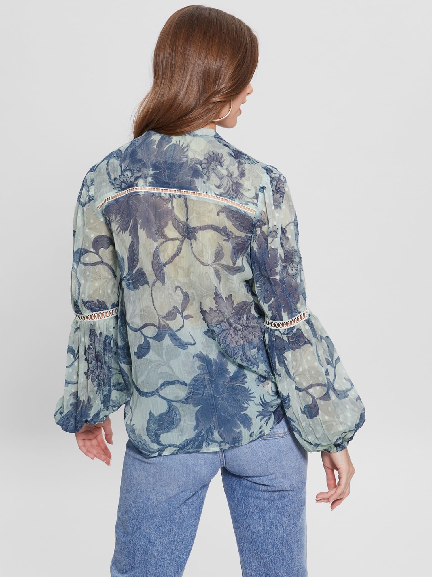 Guess floral blouse store
