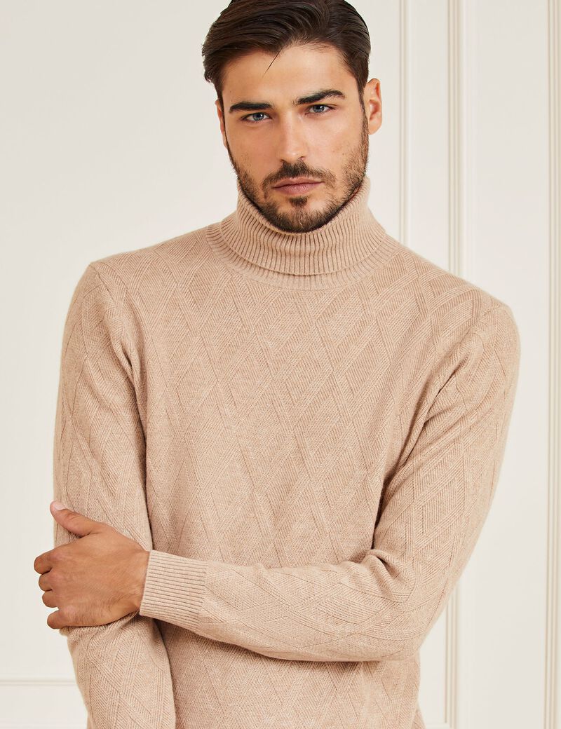 Marciano Turtle Neck Cashmere Blend Sweater