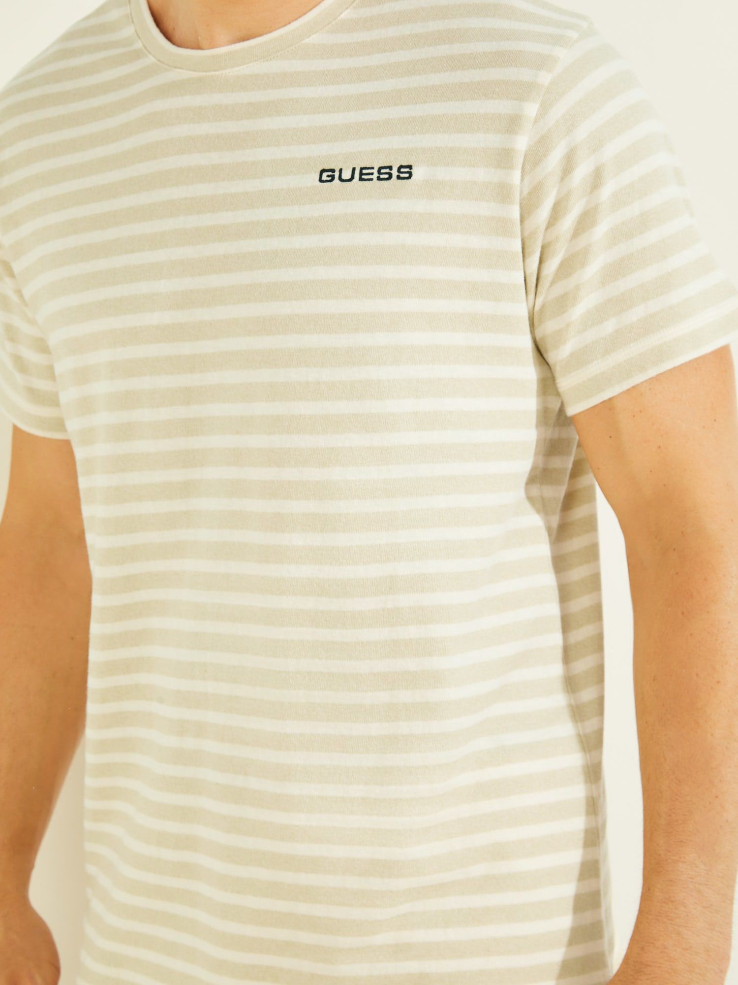 Orange striped new arrivals guess shirt