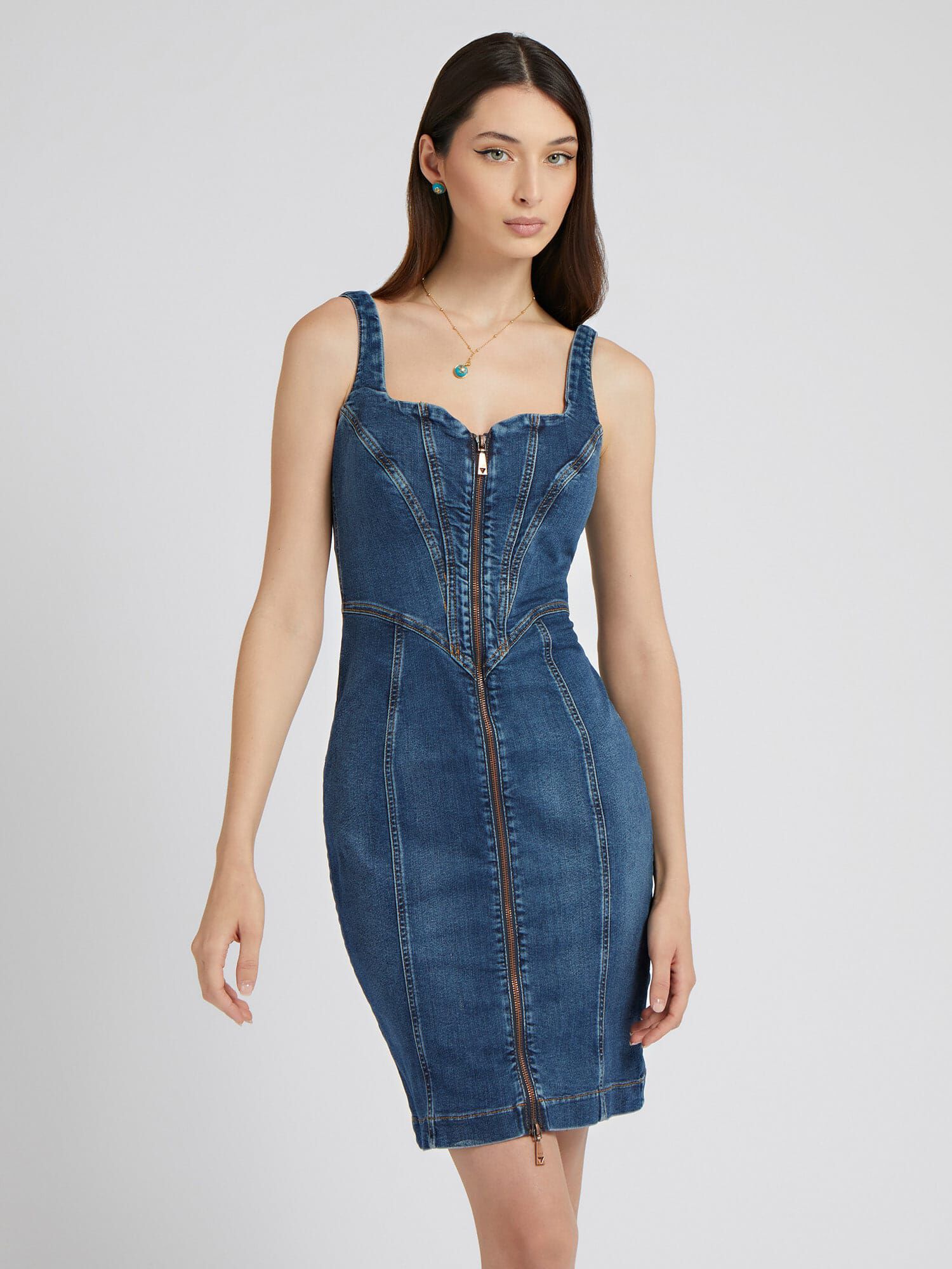 Jean dress guess top