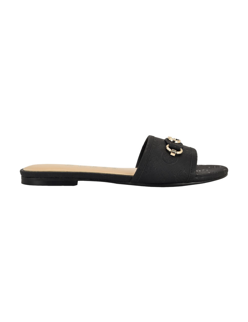 guess hammi logo slide sandals