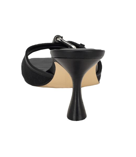 Dista Buckled Logo Kitten Heels