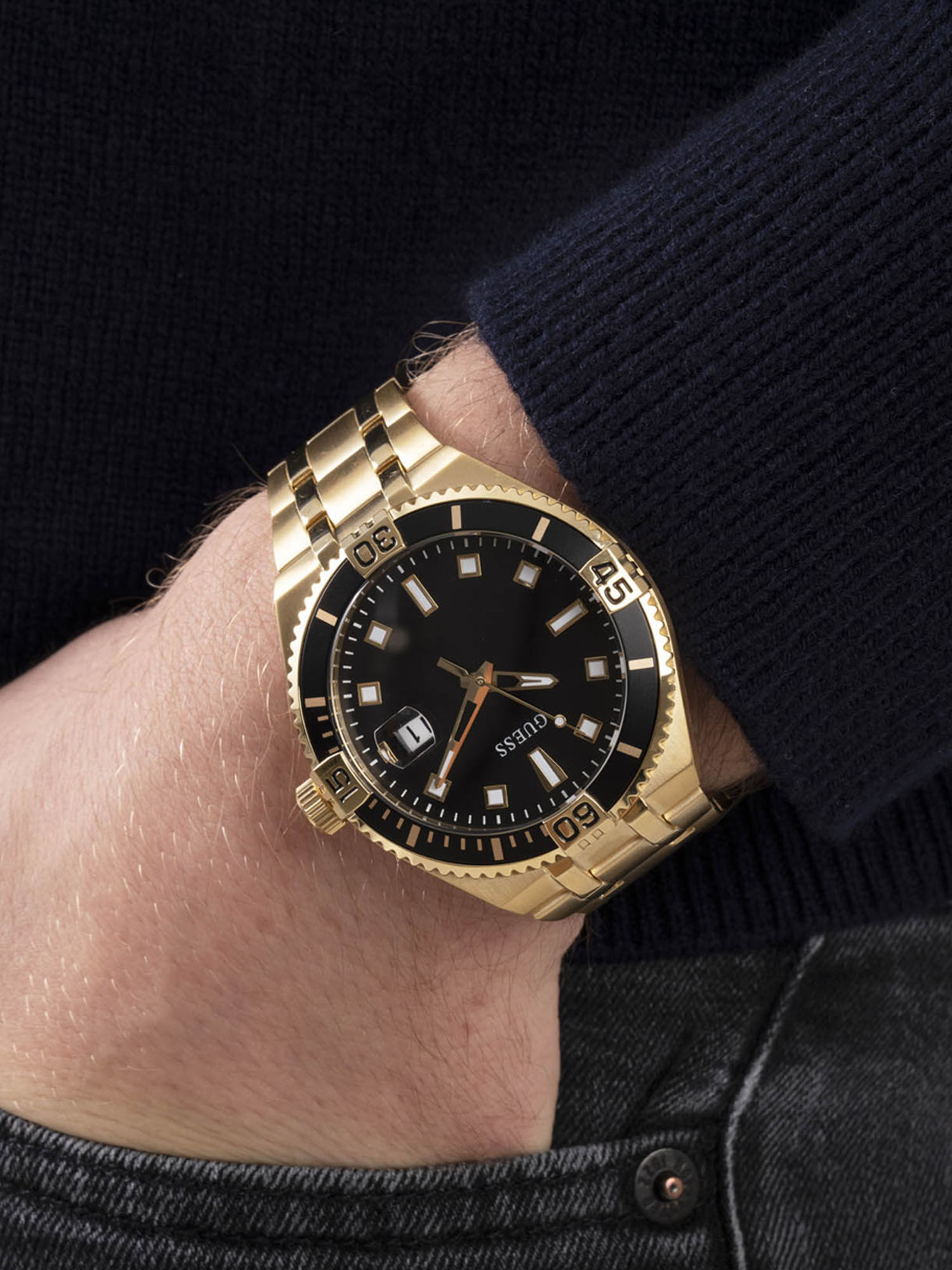 Guess black gold outlet