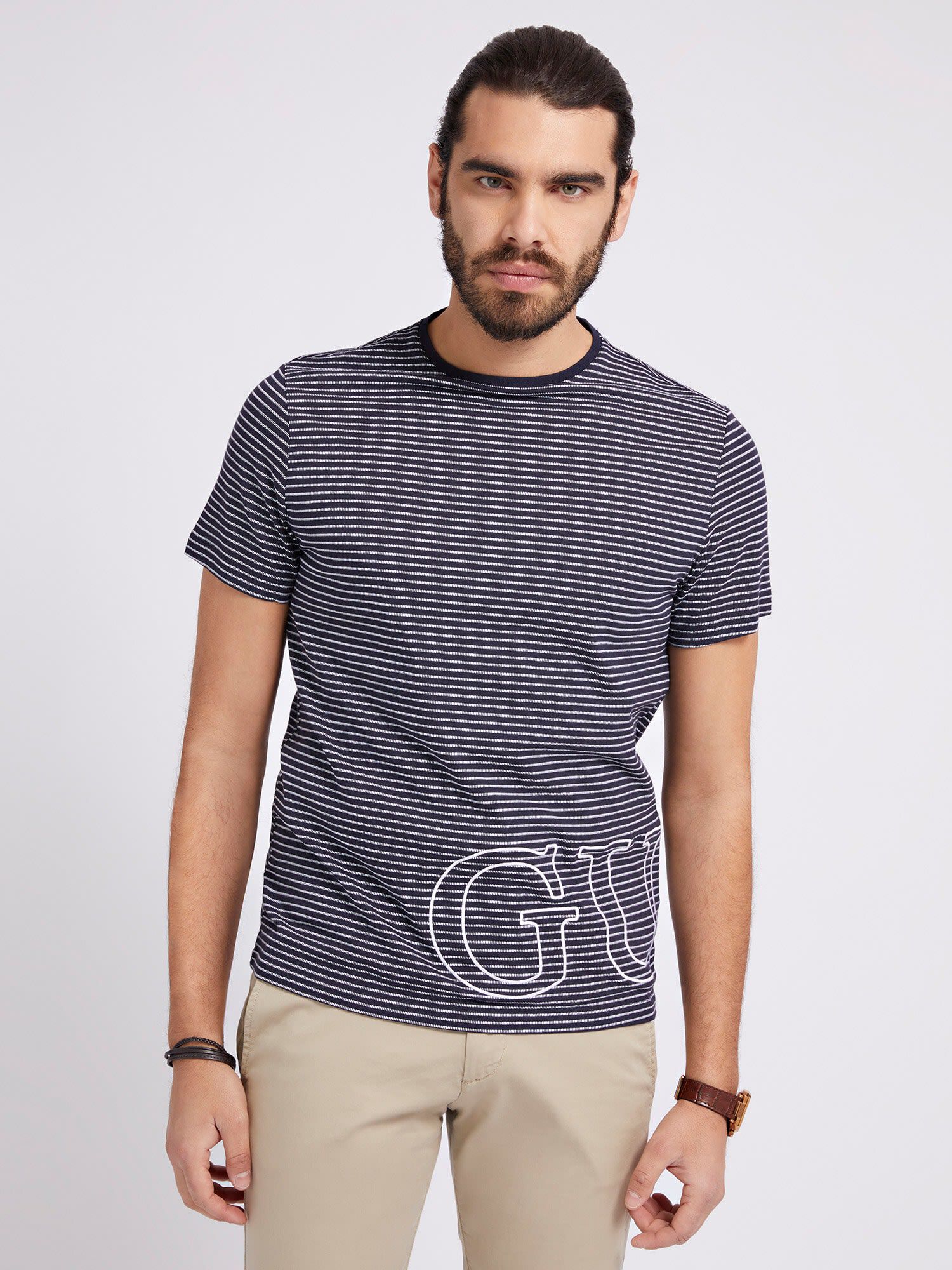 Shop GUESS Online Striped T Shirt