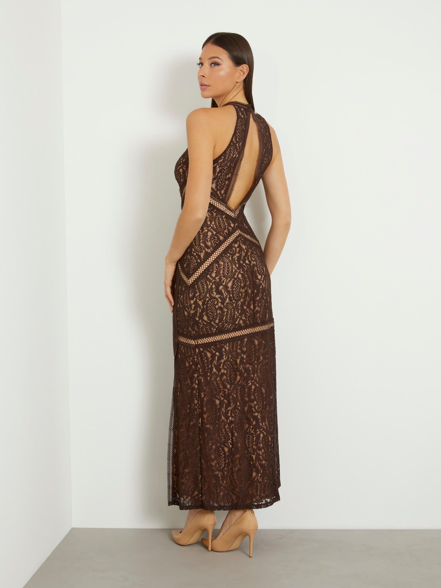 Shop GUESS Online Lace long dress