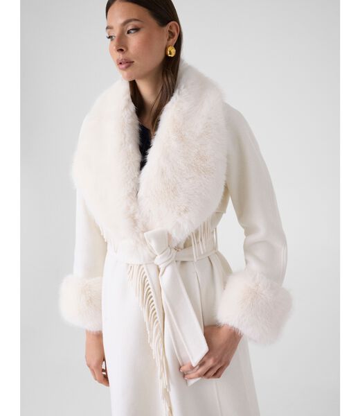 جيس marciano fringed coat
