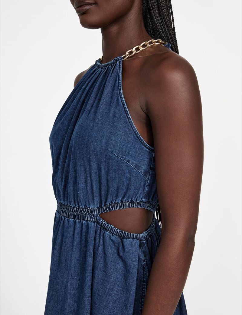 Isabel chambray maxi dress