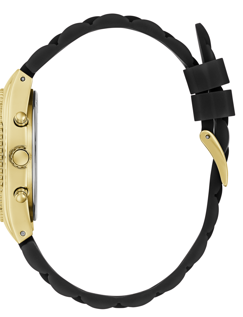 Ladies Black Gold Tone Multi-function Watch