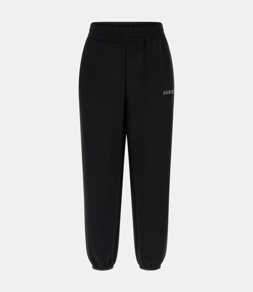 Rhinestone logo joggers