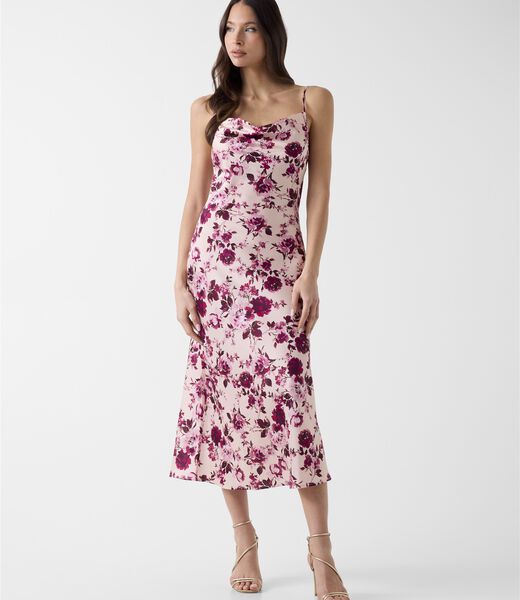 Satin midi dress