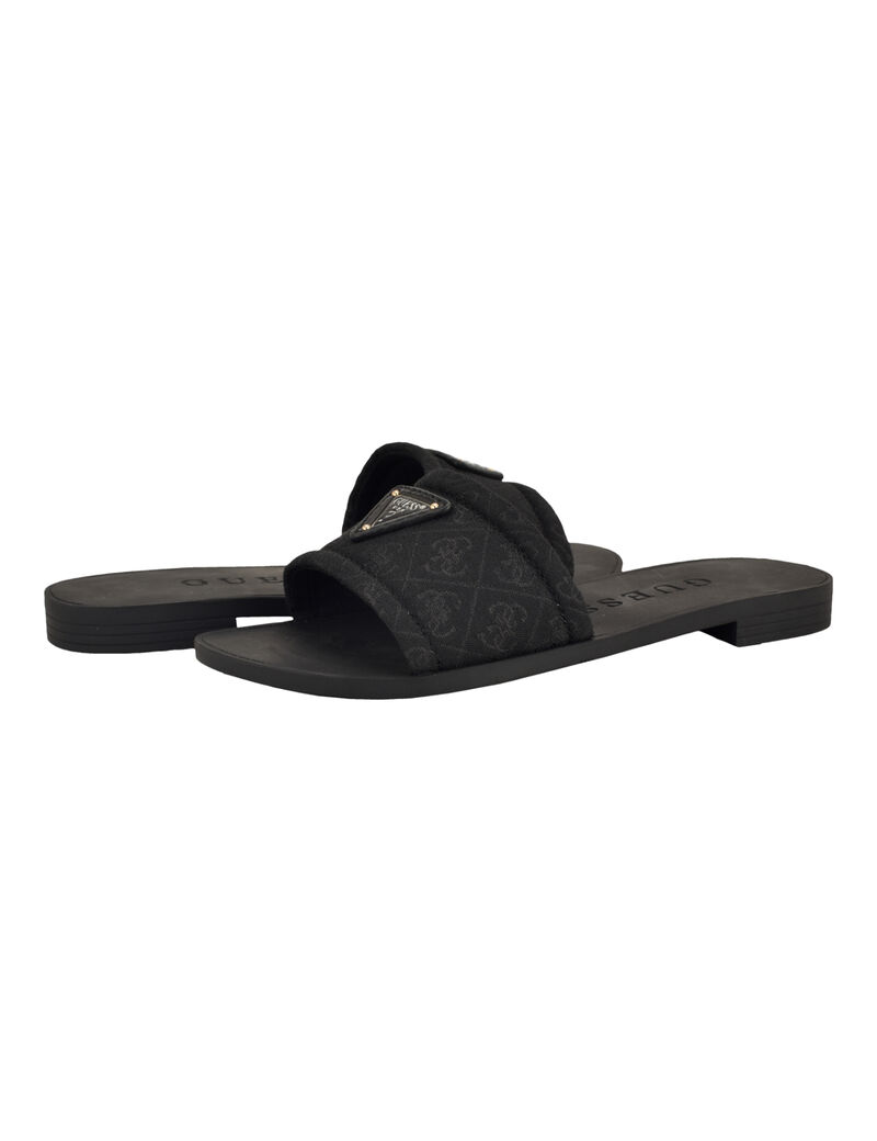 Elysone logo flat sandals