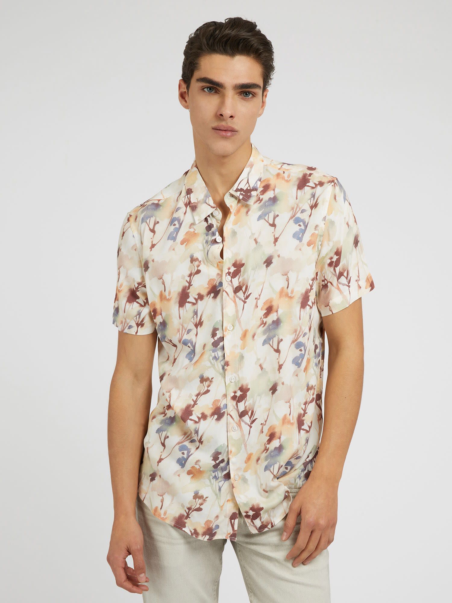 Guess floral shirt clearance