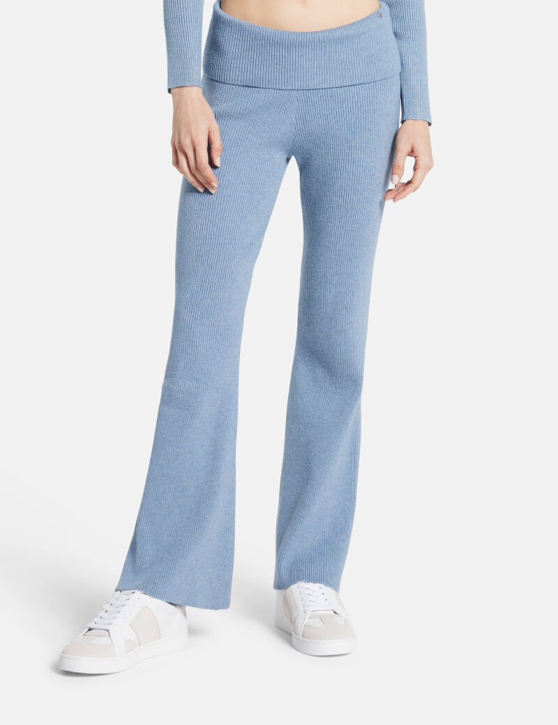 Foldover Rib Flare Nina Pant