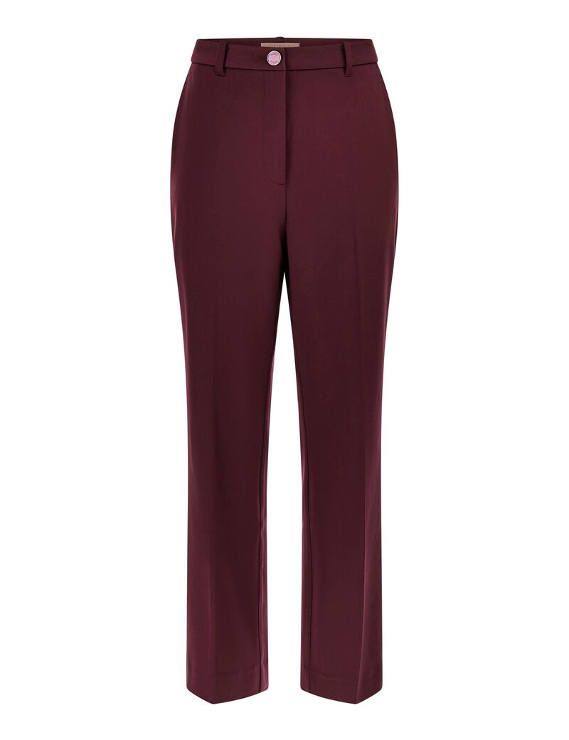 High rise straight leg pant