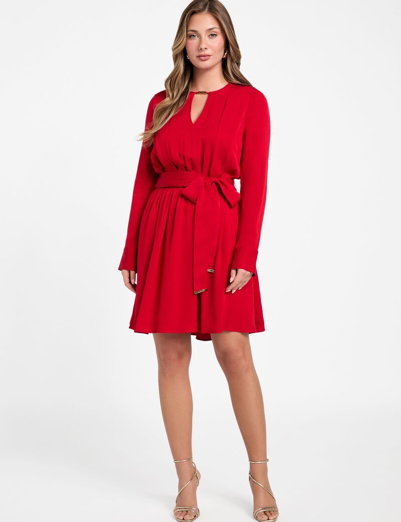 فستان مارسيانو قصير بقصة ضيقة وواسعة