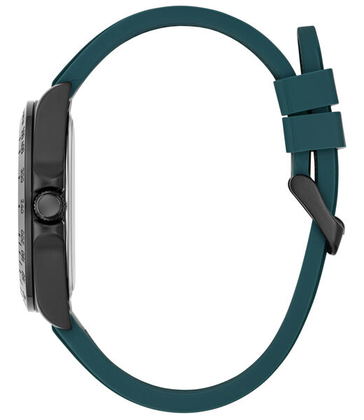 Mens Black/Gunmetal/Grey Round Analog Watch