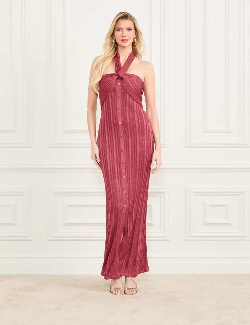 Marciano long rib-knit dress